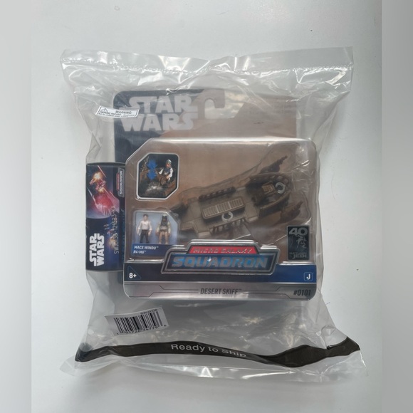 Star Wars Micro Galaxy Squadron Series 5 Desert Skiff Bundle Error Mace Windu - Picture 1 of 8